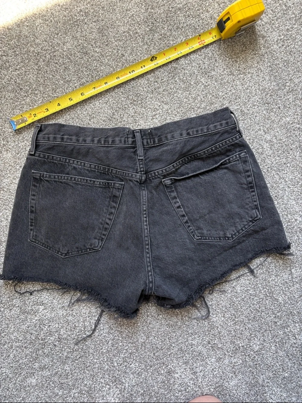 Agolde Parker Shorts - High-Rise Denim Cutoff Shorts - Picture 5 of 8